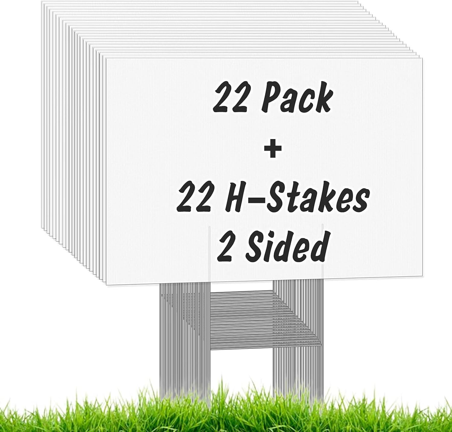 22Pcs Blank Yard Signs with St - Yard Sign Blank 评论和价格