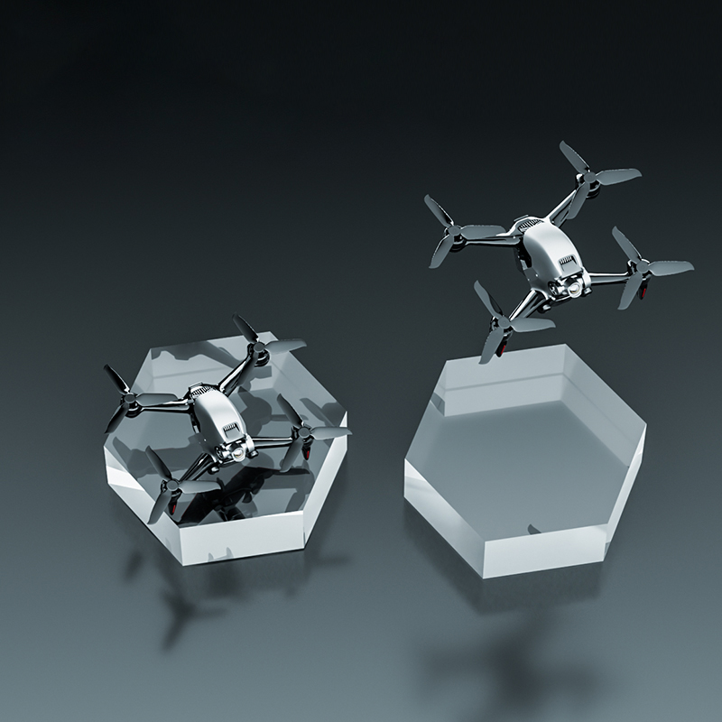 Clear Polished Hexagonal Acryl - Photo Acrylic Block 评论和价格