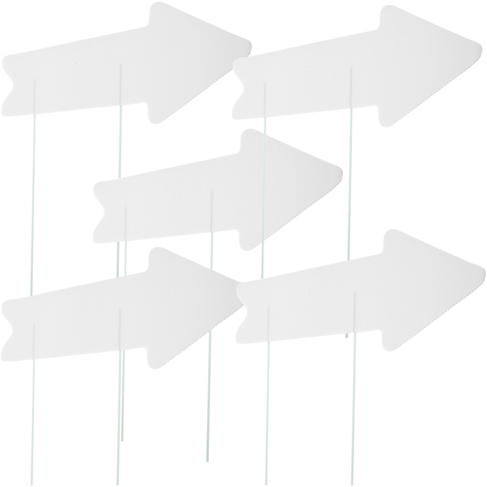 5Pcs Blank Yard Signs with Sta - Yard Sign Blank 评论和价格