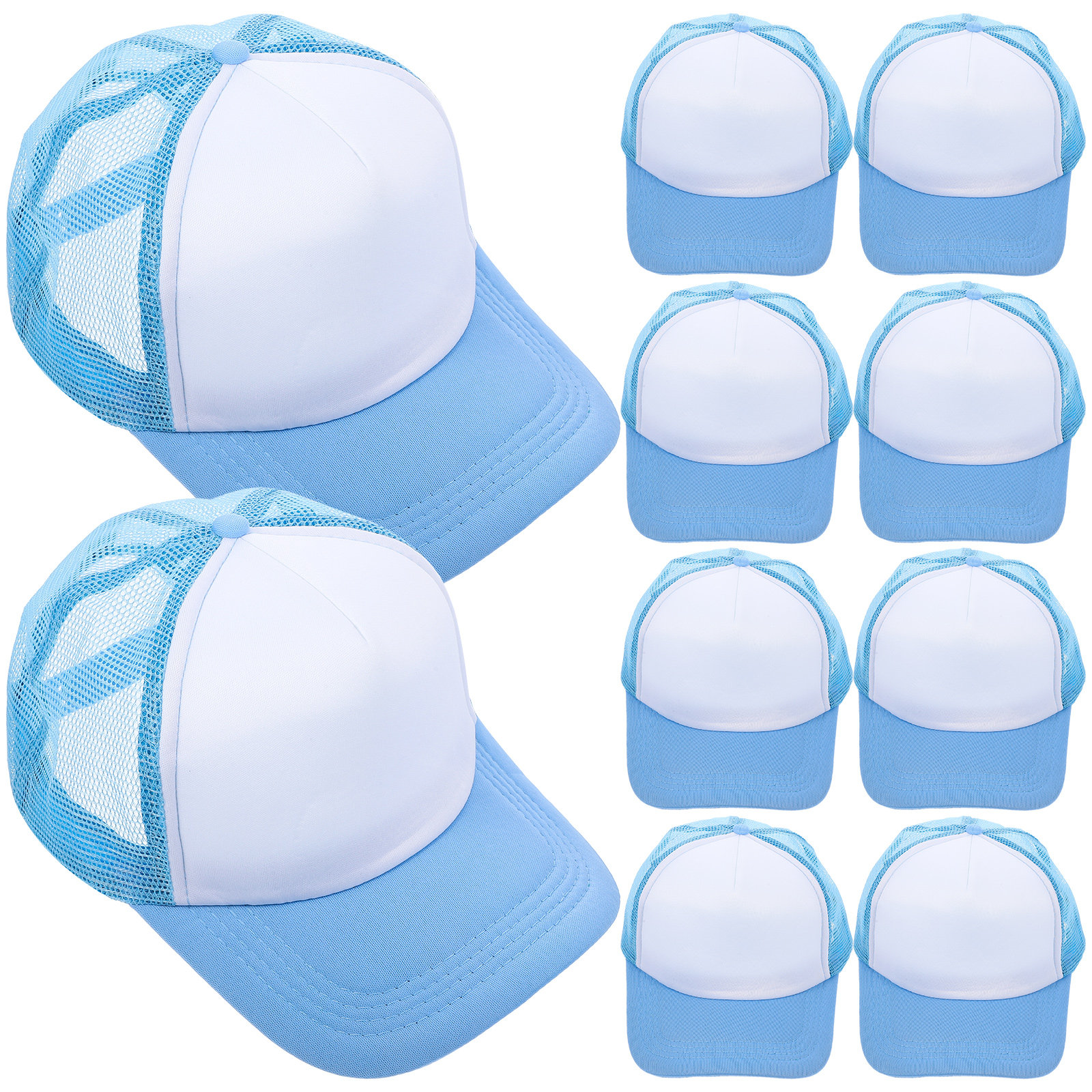 10Pcs Blank Baseball Hats Mesh - Hat Sublimation Blank 评论和价格