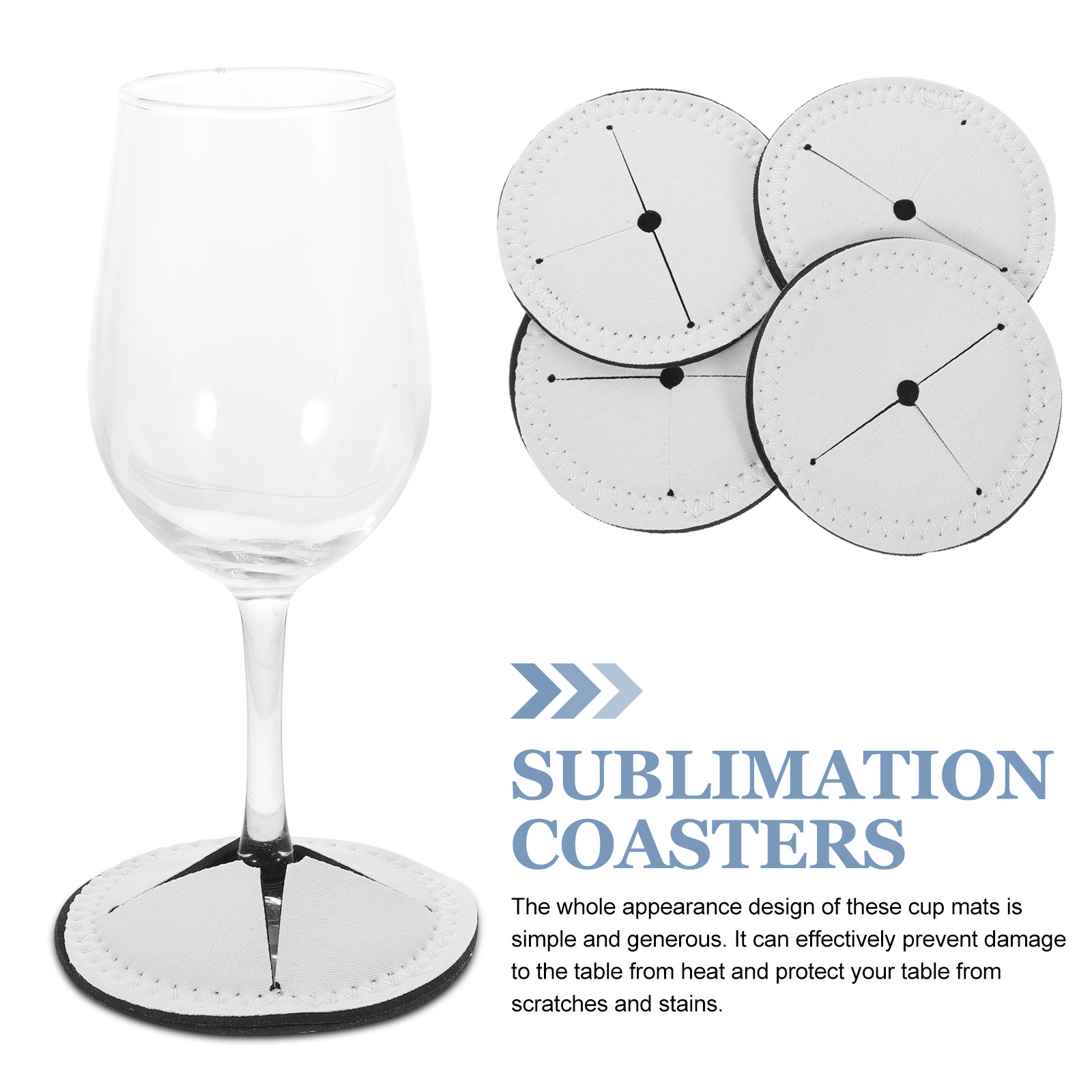4Pcs Sublimation Coasters Blan - Coaster Sublimation Blank 评论和价格
