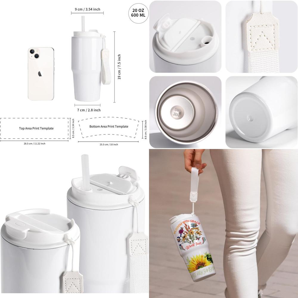 20 oz White Sublimation Tumble - Tumbler 20Oz White 评论和价格