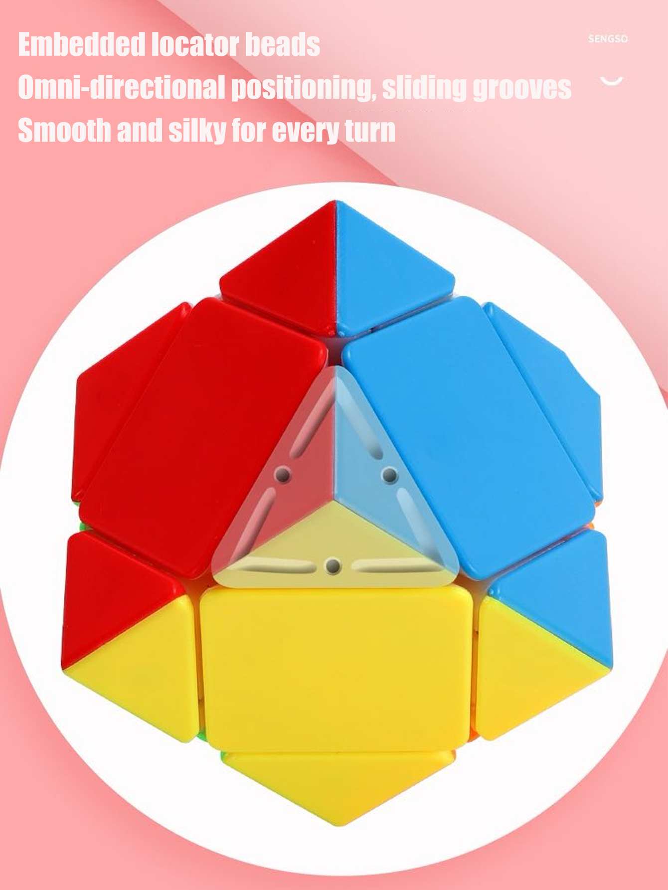 SENGSO Skewb Speed Cube Sticke - Puzzle Blank White 评论和价格