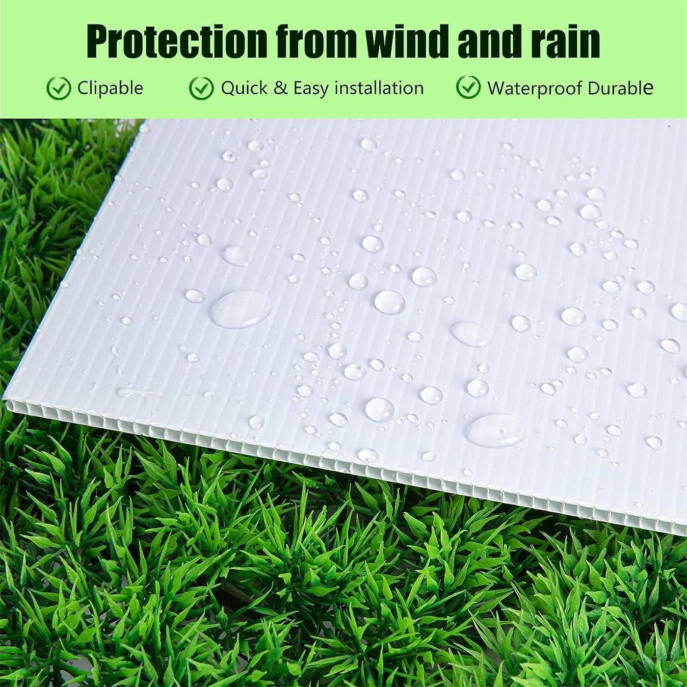6 Pack 24x18 White Blank Lawn  - Yard Sign Blank 评论和价格