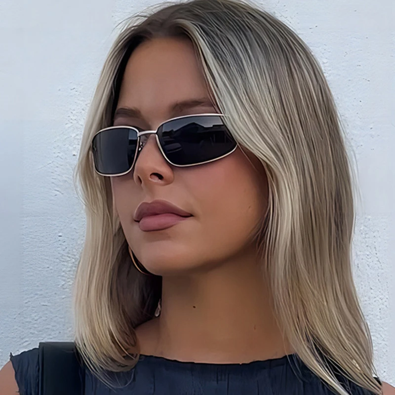 Women's y2k Sunglasses Stylish - Metal Photo Panel 评论和价格