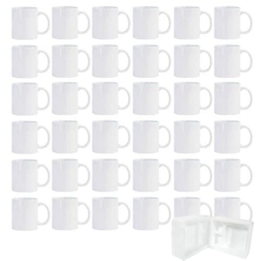 36pcs Sublimation Mugs 11oz Wh - Sublimation Mug White 评论和价格