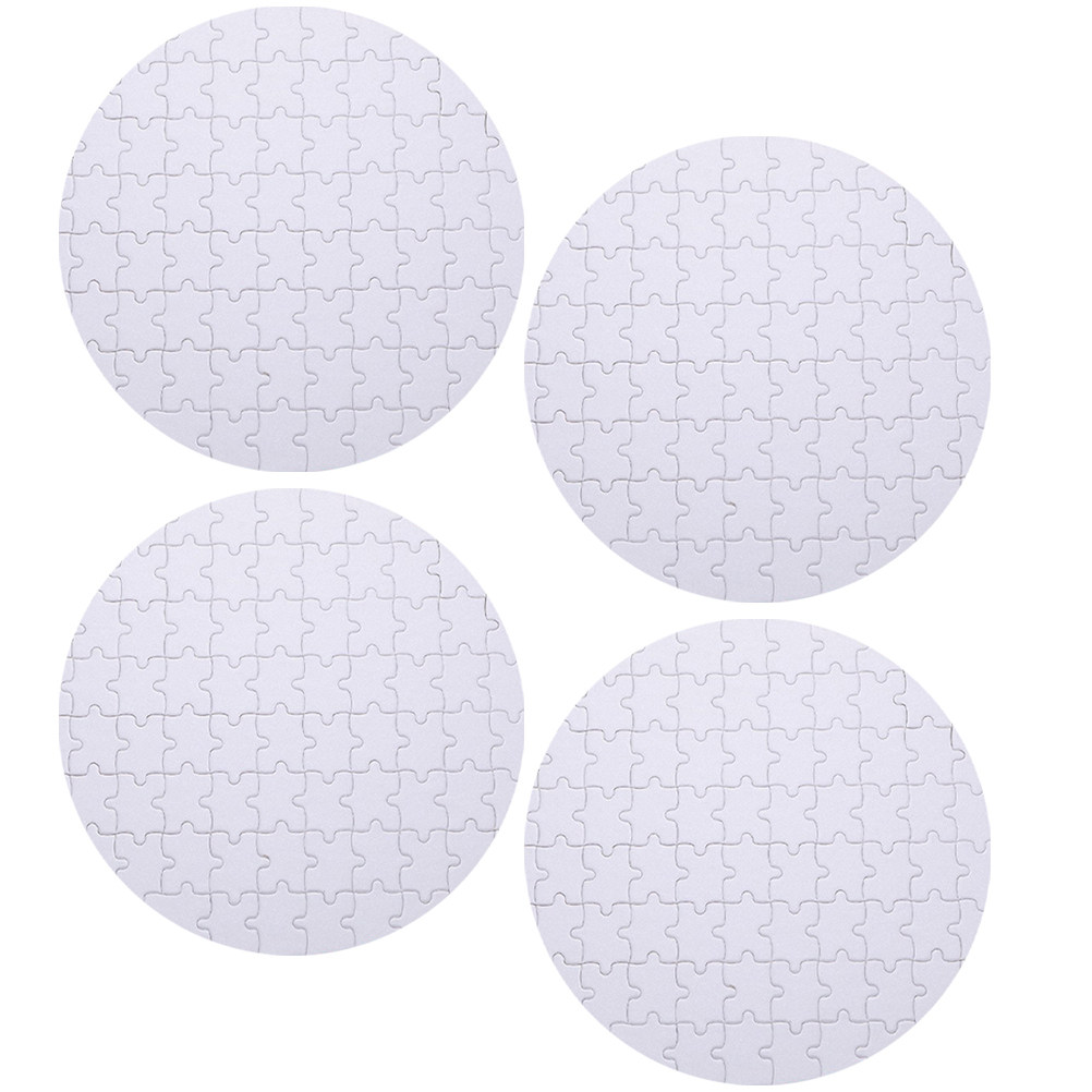 4Pcs Blank Sublimation Puzzles - Puzzle Blank White 评论和价格