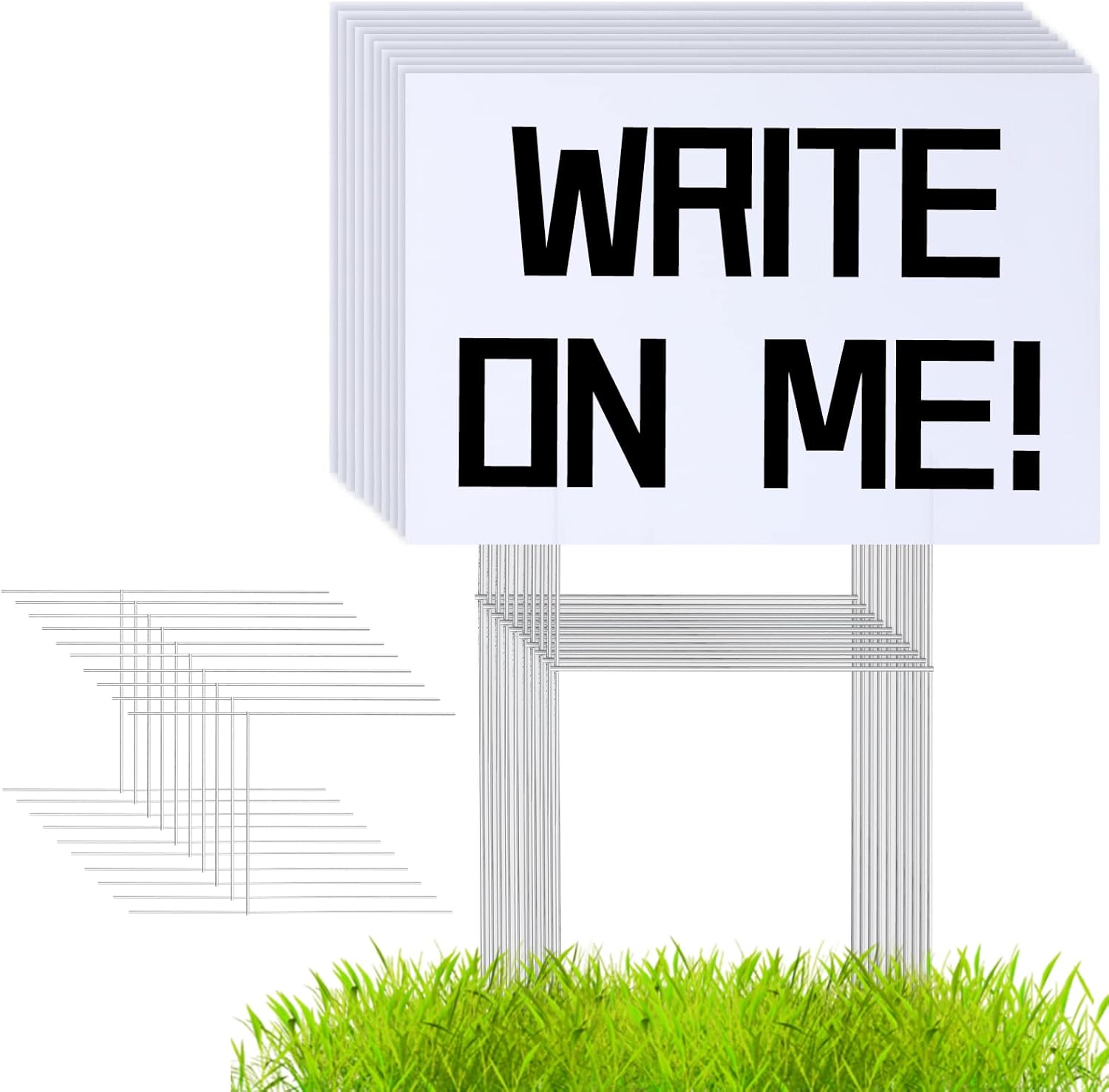 18x12 Inch Blank Yard Signs wi - Yard Sign Blank 评论和价格