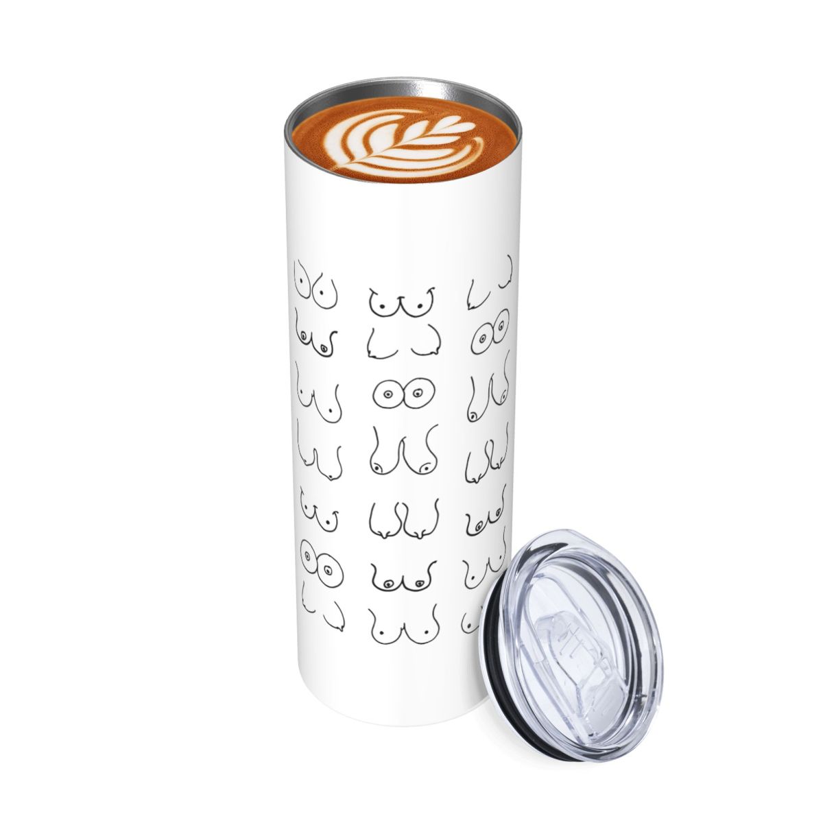 Black And White Tits Drawing S - Tumbler 20Oz White 评论和价格