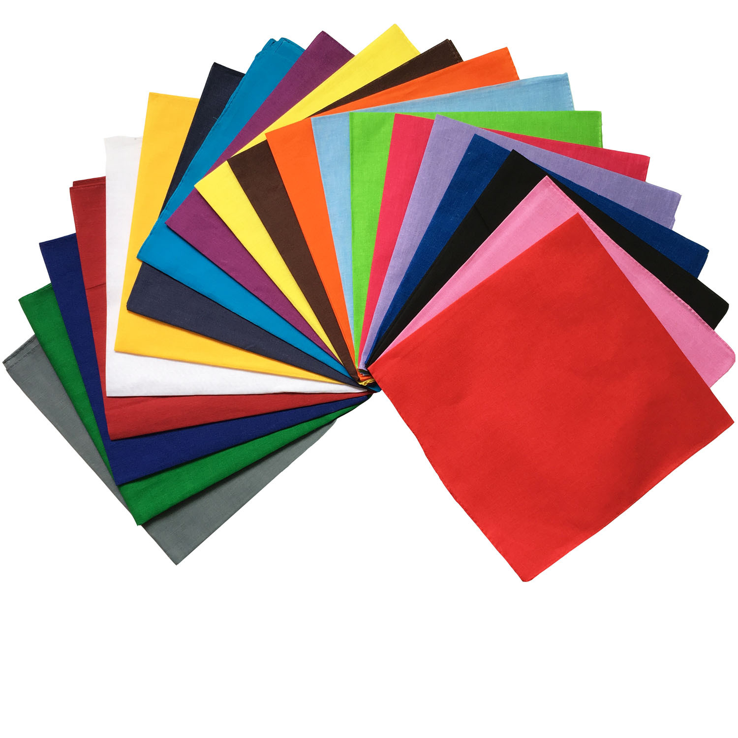 100%Cotton Cotton solid color  - Bandana Blank White 评论和价格