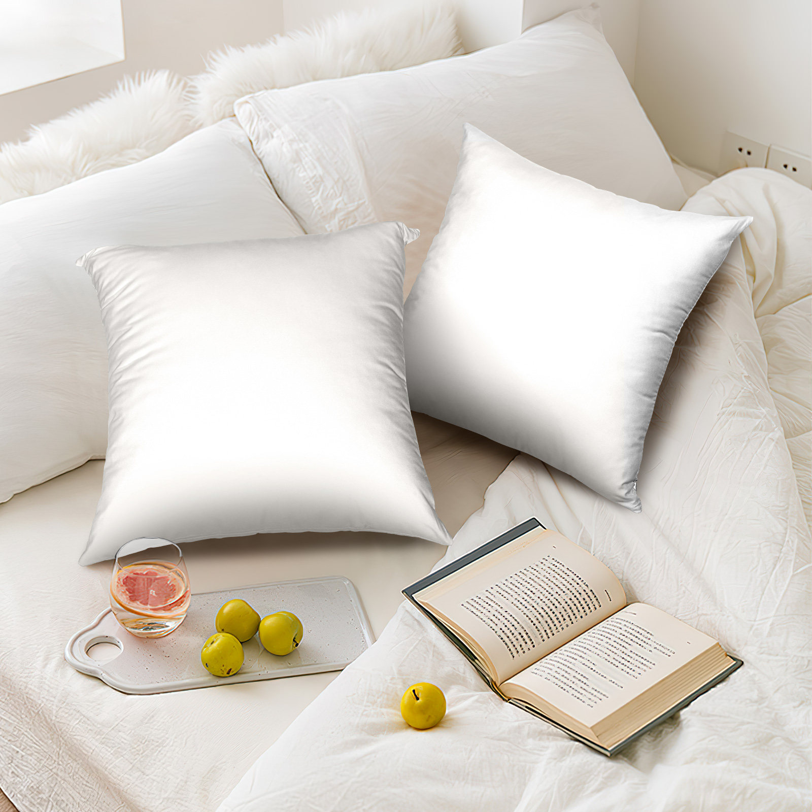 4Pcs White Sublimation Pillowc - Pillow Cover Sublimation 评论和价格