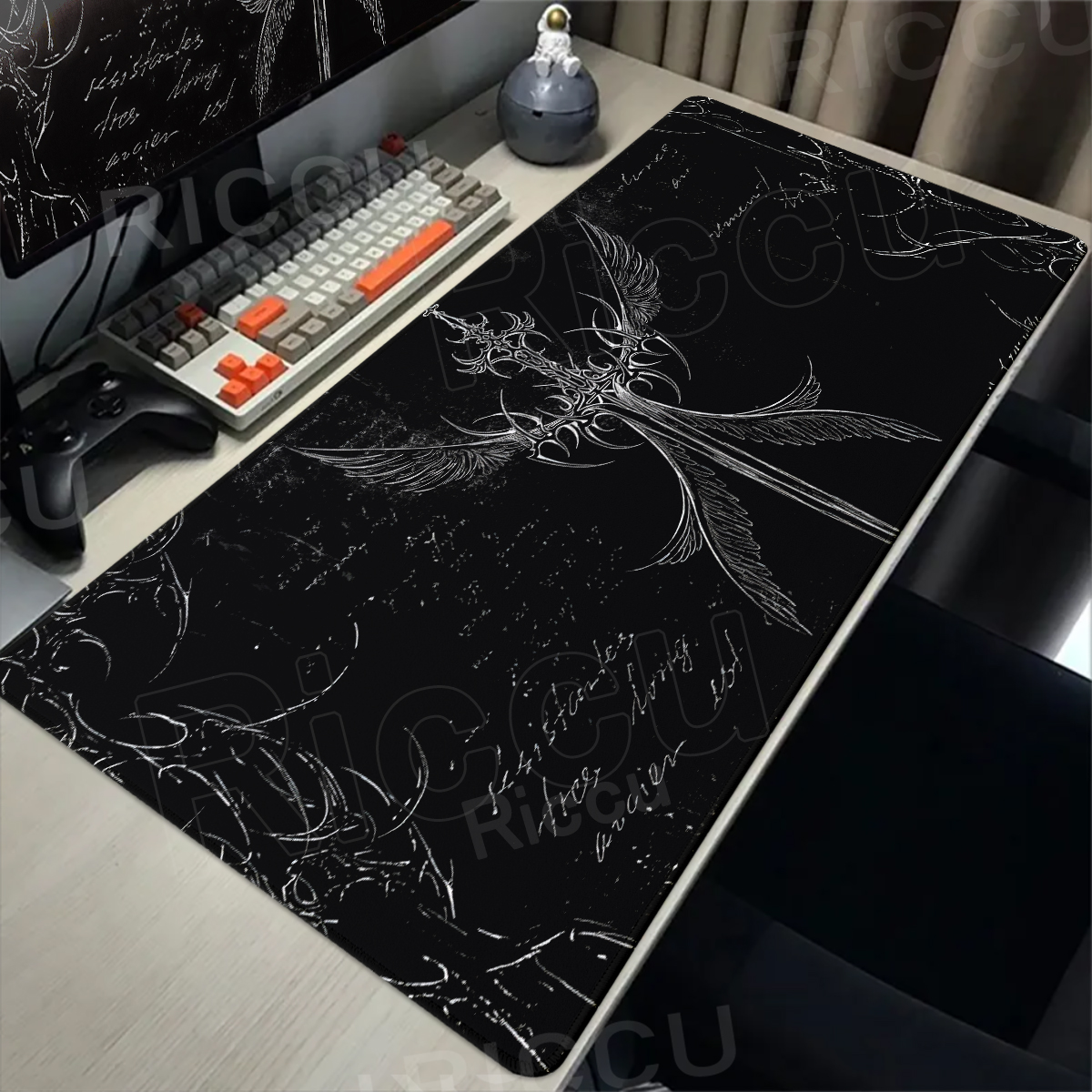 Cool Sword Art Desk Mat Large  - Mouse Pad Blank Sublimation 评论和价格