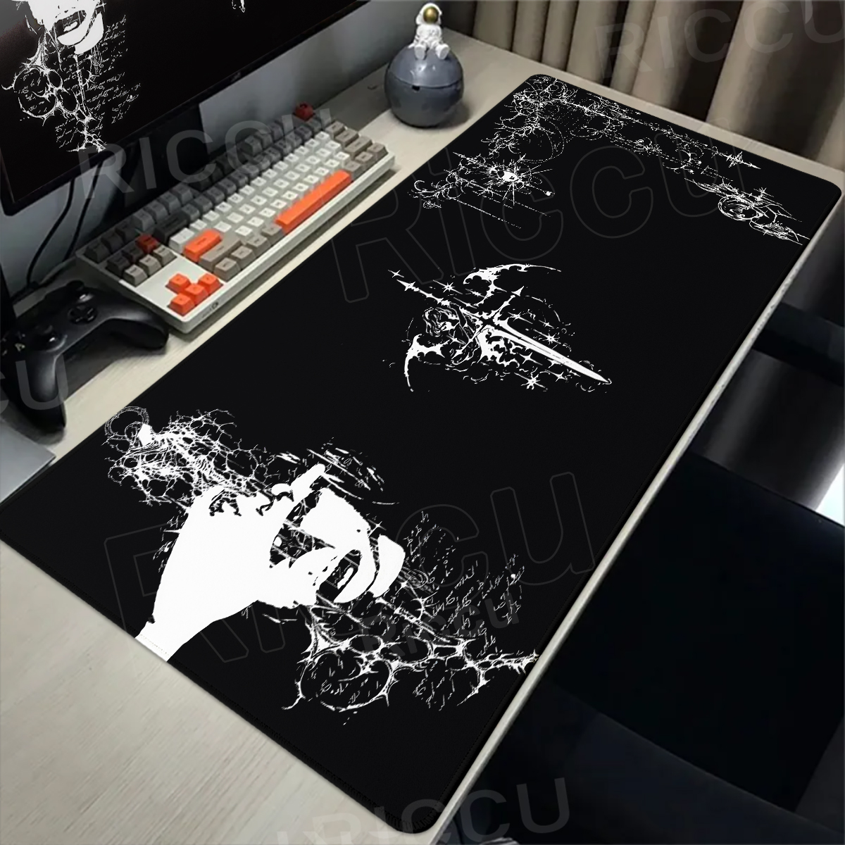 Cool Sword Art Desk Mat Large  - Mouse Pad Blank Sublimation 评论和价格